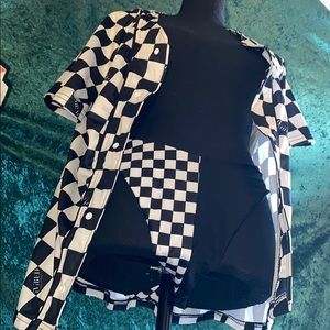 checkered rave outfit